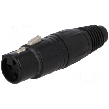 Plug | XLR | female | PIN: 3 | straight | for cabl