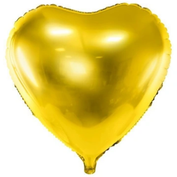 Folijas balons Heart 61 cm, zeltains