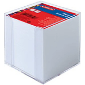 Herlitz Zettelkasten tr. 9x9cm 700Bl White with De