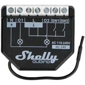 Shelly Qubino Wave2PM Controller, 2-channel, Z-Wav