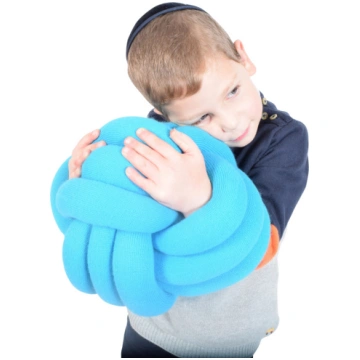 Apskāvienu bumba, mikstā cilpu bumba, zila 30 cm C