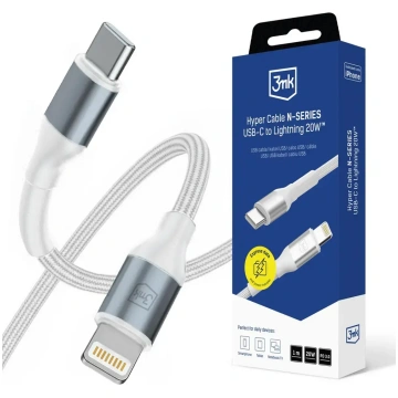3mk Hyper Cable N-SERIES USB-C | Lightning 1m 9V|2