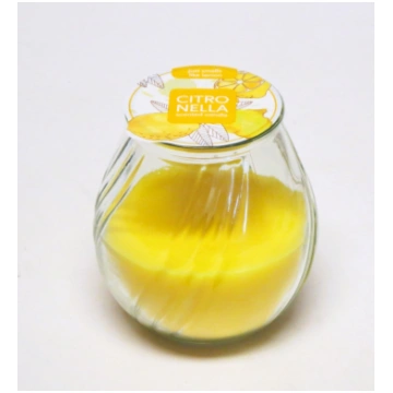 Svece stikla traukā Citronella Aura s72-86