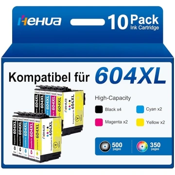 Hehua 604XL kasetnes Epson 604XL printeru kasetnes