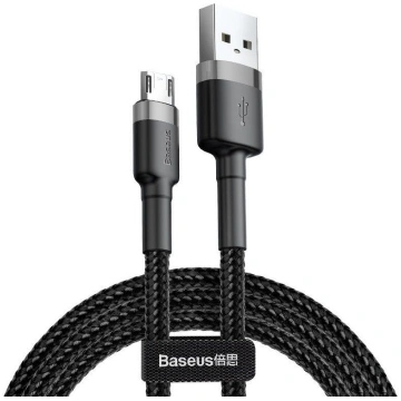 USB to micro USB cable Baseus Cafule 2.4A 1m black