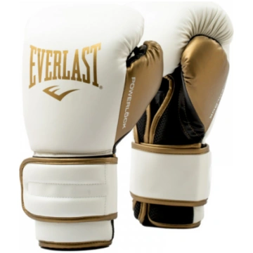 Everlast Boxing Gloves Powerlock 2R white / gold 1
