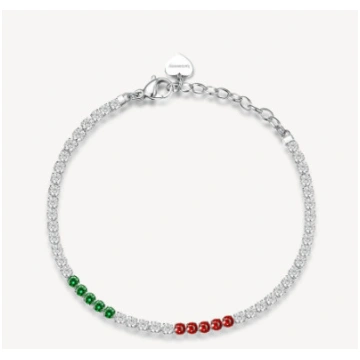 Bracciale DESIDERI in acciaio, zirconi white, nano