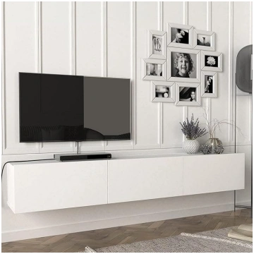 [en.casa] Vihti TV Cabinet with 3 Storage Compartm