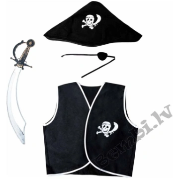 Pirāta tērps (zobens,veste,cepure,acs sargs)