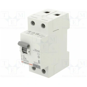 RCD breaker; Inom: 25A; Ires: 30mA; Max surge curr