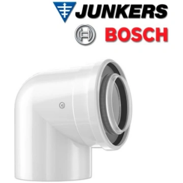 Bosch dūmvada līkums Ø60/100, 87°