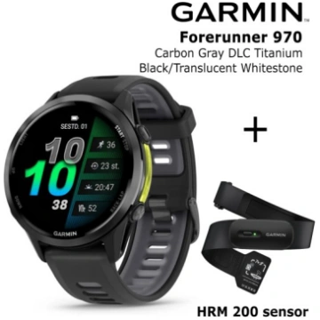 GARMIN Forerunner 970, Carbon Gray DLC Titanium, B
