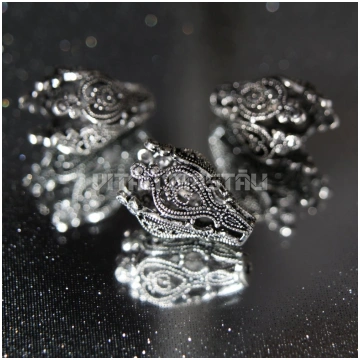 Cepurīte 23 x 13 mm sudraba krāsa 1 gb