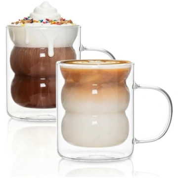 INSETLAN Latte macchiato glāzes ar dubultām sieniņ