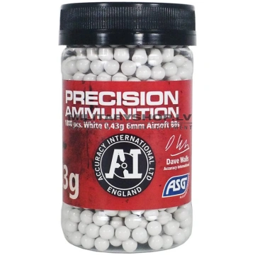 ASG Accuracy Int. 0.43g airsoft BB 1000 pcs. bottl