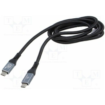 Cable; Cablexpert; USB 4.0; USB C plug,both sides;
