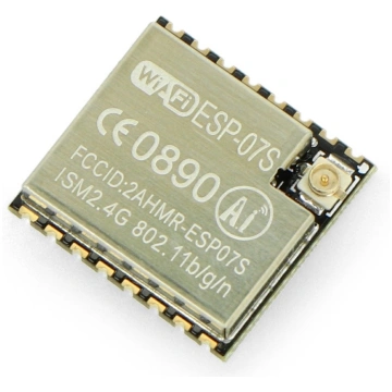 WiFi module ESP-07S ESP8266 - 9 GPIO, ADC, u.FL Co