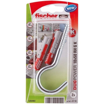 Fischer Fischer Dībelis Duopower 10x50 Ar āķi Okrą