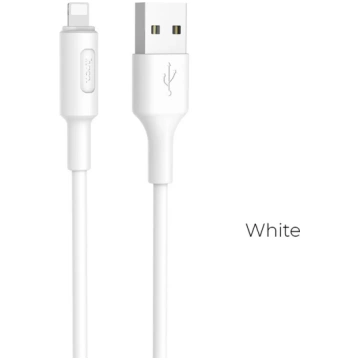 USB A to Lightning Hoco 2A 1 m X25 white