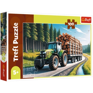 TREFL Puzle Meža traktors, 100 gab. (16493T)