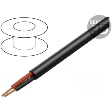 Wire: loudspeaker cable | 2x8AWG | stranded | OFC 