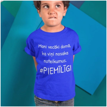 Bērnu t-krekls "Vecāki domā, ka viņi nosaka noteik
