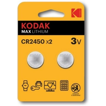 Kodak Lithium CR2450 / 3V Baterijas (2gab.) | 3041