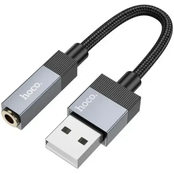Hoco UPA32D AUX USB-A (vīriešu) uz 3.5mm ligzdas (