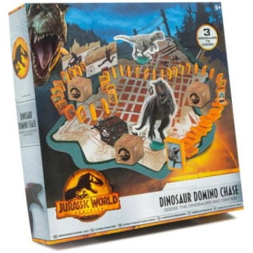 Jurassic World dinozaura domino ķeršana