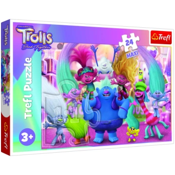 TREFL TROLLS Puzle Troļļi 3, 24 gab. 14359T