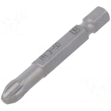 Screwdriver bit | Phillips | PH3 | 1/4" | Overall 