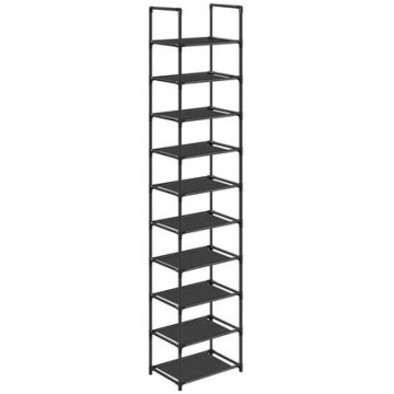 Apavu plaukts, SONGMICS, 33x33x173 cm, Melns