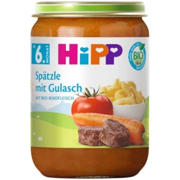 HiPP Bioloģiskais ēdienkarte no 6 mēnešiem Spätzle