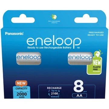 Panasonic eneloop rechargeable battery AA 2000 8BP