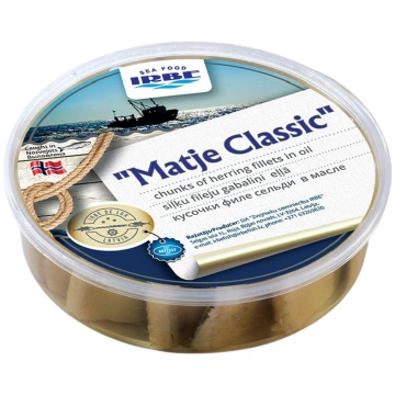 Mazsālītas siļķu filejas "Matje Classic" eļļā, 1kg