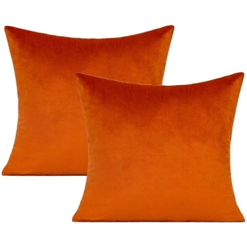VAKADO Burnt Orange Velvet spilvenu pārvalki Rust 