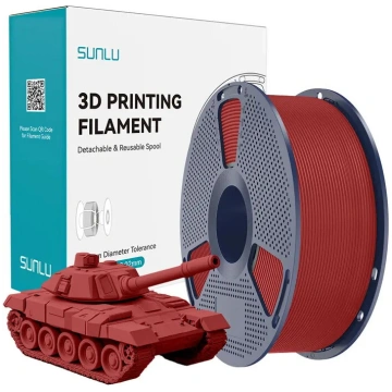 3D drukas materiāls Sunlu PLA+ High-Speed sarkans 