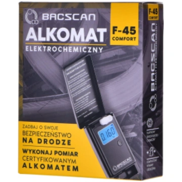 BACscan F-45 alcohol tester 0 - 4% Black F-45 Comf