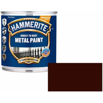Hammerite PAINT HAMMERITE DARK BROWN SATIN 250ML 1