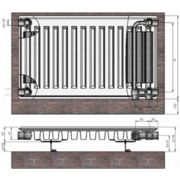 Radiators 11x500x1800 Ventil Compact Termolux | 91