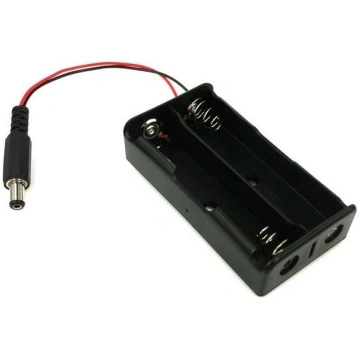 Basket for 2x 18650 battery - DC plug 5.5mm/2.1mm 