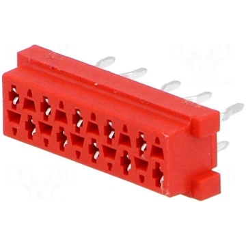 Micro-MaTch | socket | female | PIN: 10 | THT | on