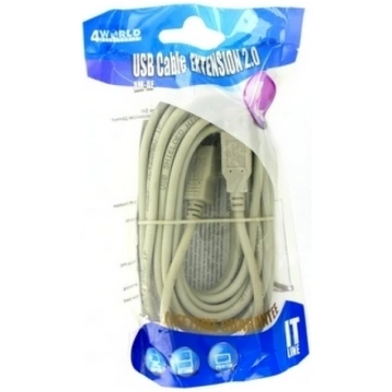 04682 4World USB Extension Cable 2.0 type A-A M/F 