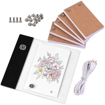 Fesjoy Flip Book komplekts ar Mini Light Pad LED L