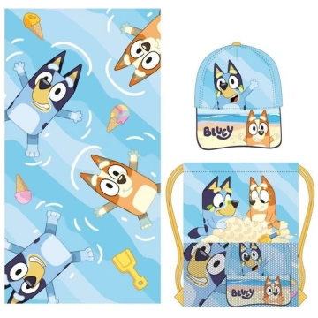 Bluey dvieļu, sporta somu, beisbola cepuru komplek