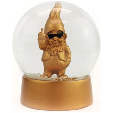 Winkee - Snow Globe - Snow Globe Gnome - Gold 1751