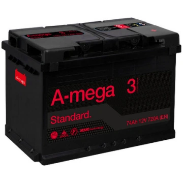 Akumulators 74Ah 720A 12V A-Mega 3 Standart