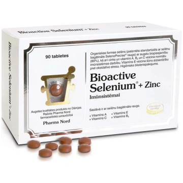 Bioactive Selenium+Zinc tabletes N90 Pharma Nord