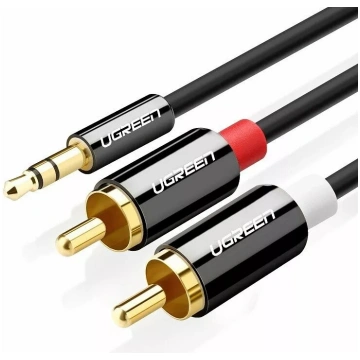 UGREEN Jack uz 2RCA kabelis AV116 — 3,5 mm uz 2x R
