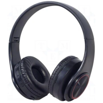 Wireless headphones with microphone | black | USB 